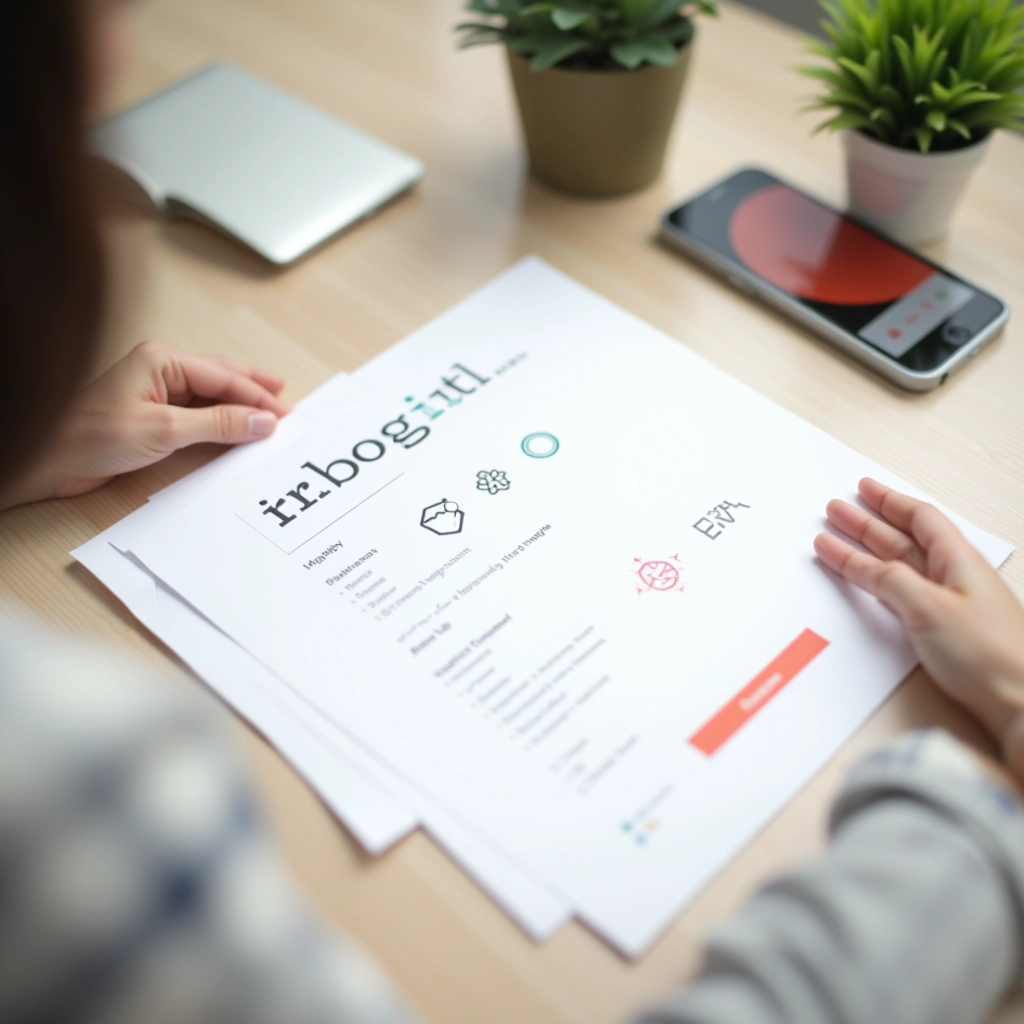 Brand identity system showing logo with typography and color palette applications